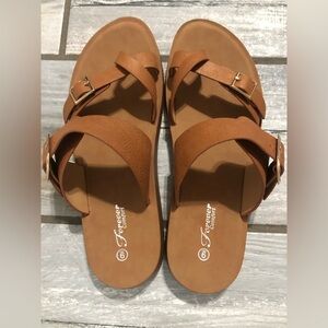 Ladies tan sandals size 9